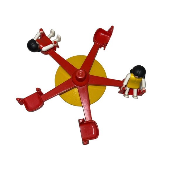 Vintage Playmobil 1981 Geobra Merry Go Round Child Klicky Figure Playground Park - Picture 2 of 6